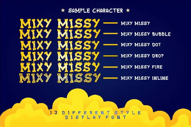 Mixy Missy font