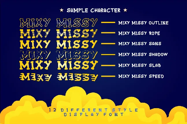 Mixy Missy font