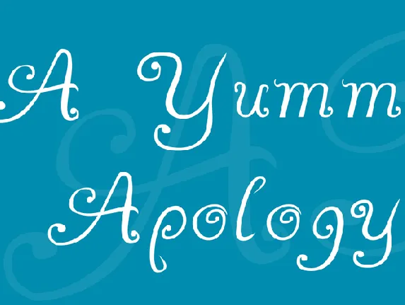 A Yummy Apology font