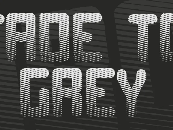 Fade to grey font