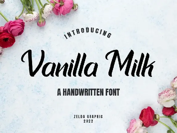 Vanilla Milk font