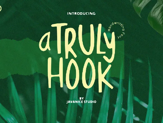 a Truly Hook font