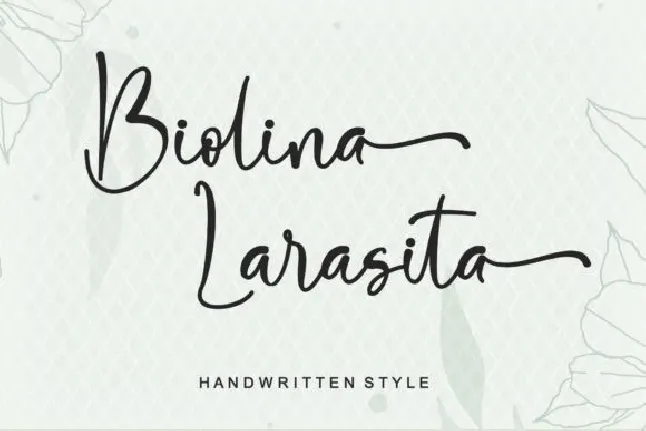 Biolina Larasita font