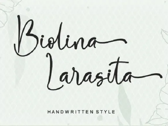 Biolina Larasita font