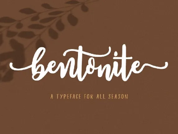 Bentonite Script font