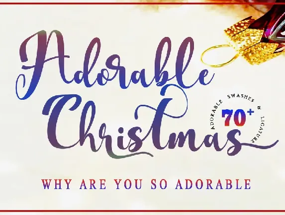 Adorable Christmas font