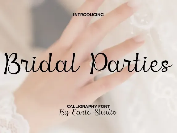 Bridal Parties Demo font