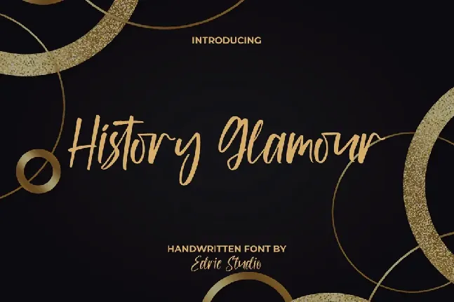 History Glamour Demo font