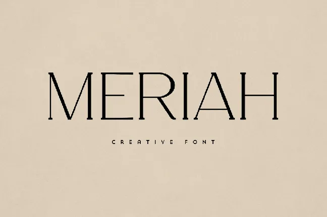 Meriah font