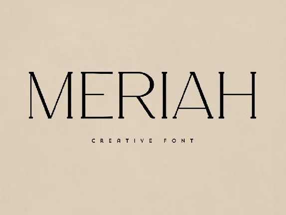 Meriah font