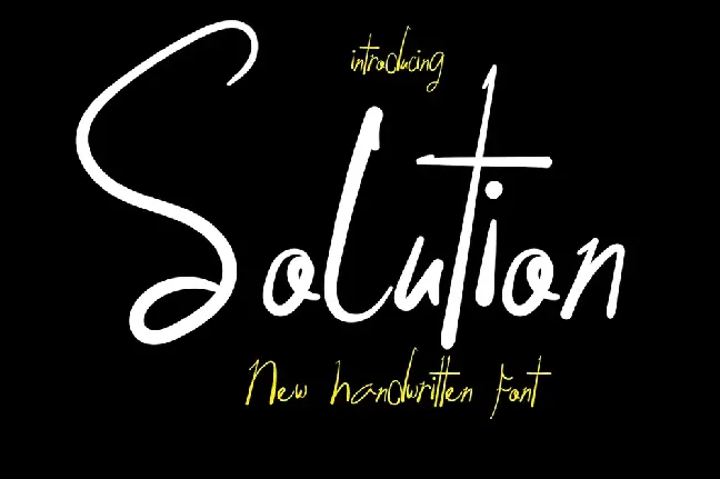 Solution font