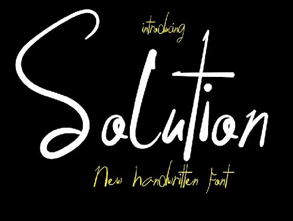 Solution font