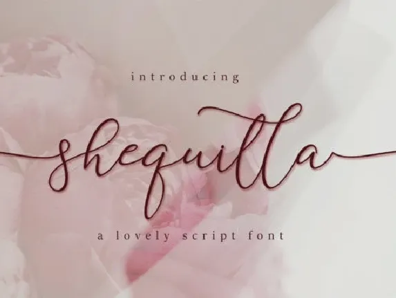 Shequilla font