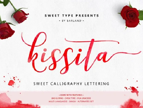 Kissita Script Free font