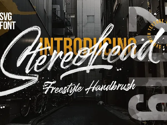 Stereohead Brush font