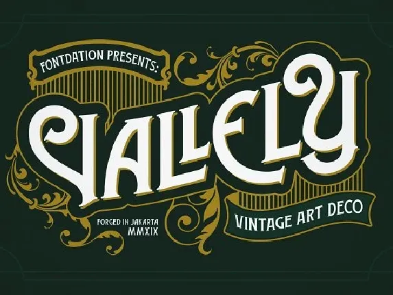 Vallely Vintage font