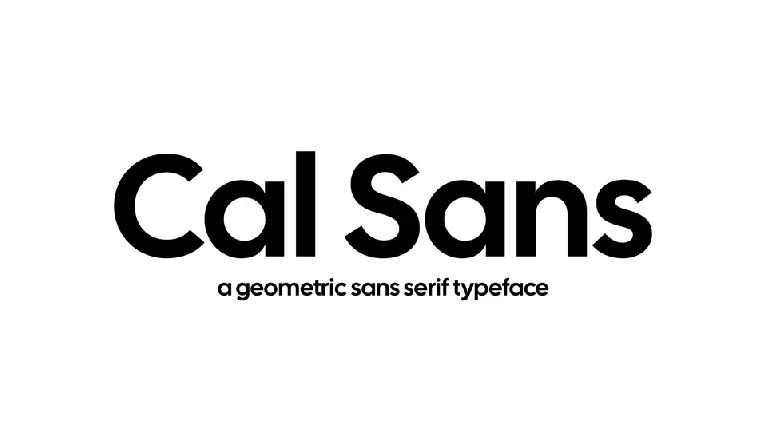 Cal Sans font