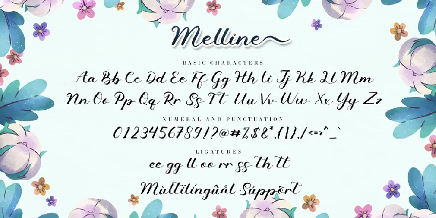 Melline font