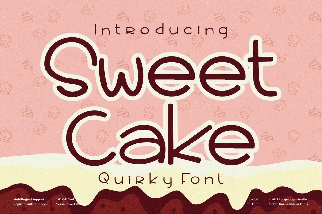 Sweet Cake font