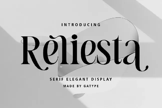 Reliesta font