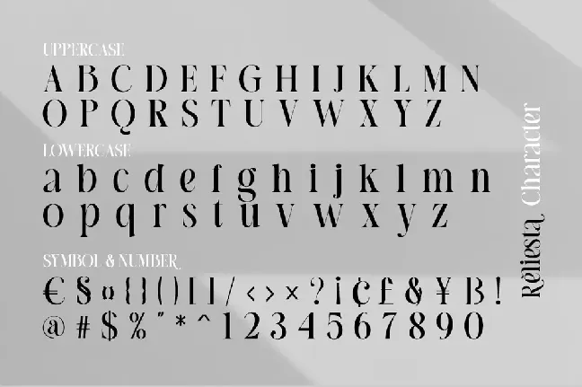 Reliesta font