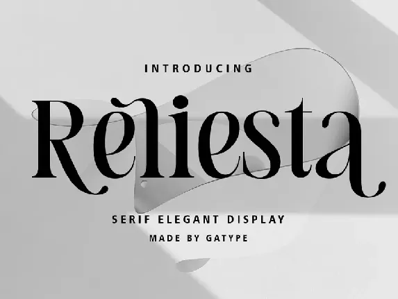 Reliesta font