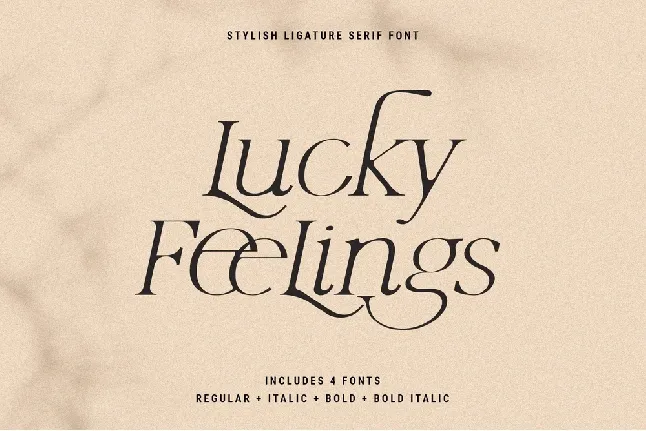 Lucky Feelings font