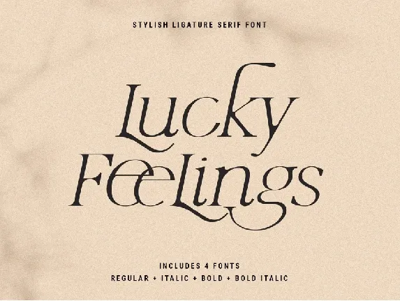 Lucky Feelings font