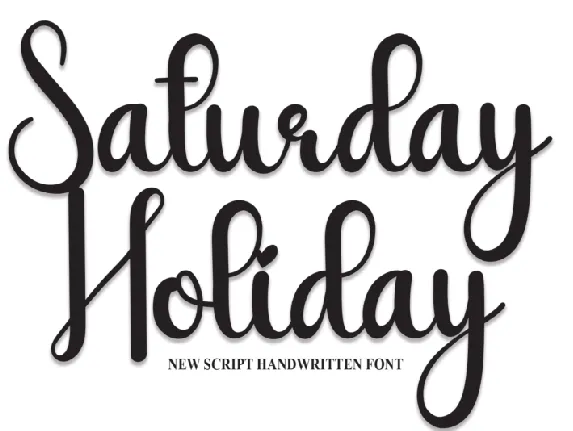 Saturday Holiday font