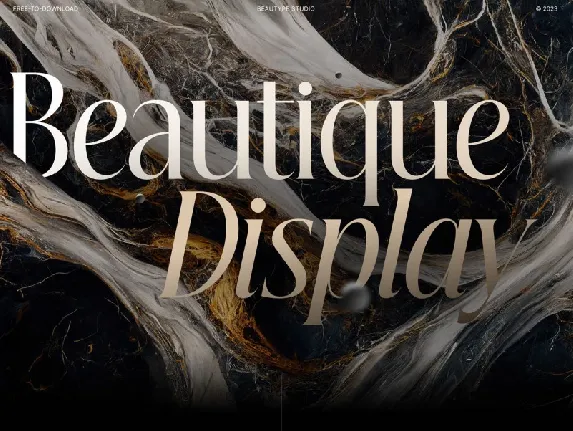 Beautique Display Family font