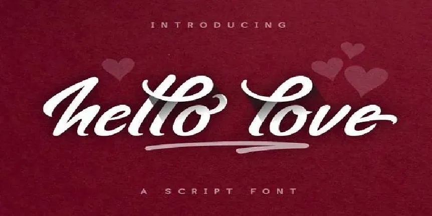 Hello Love font