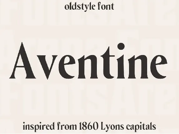 Aventine font