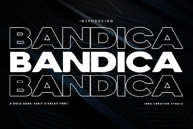 Bandica Personal Use font