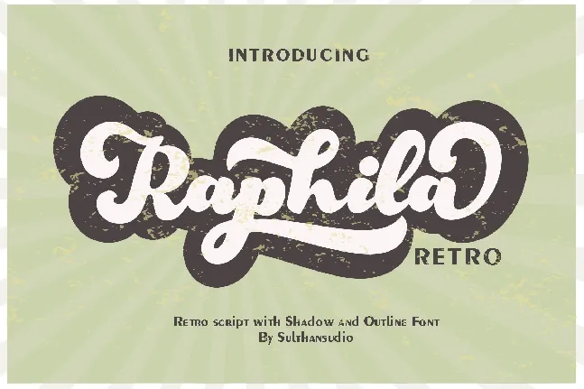 Raphila Retro font