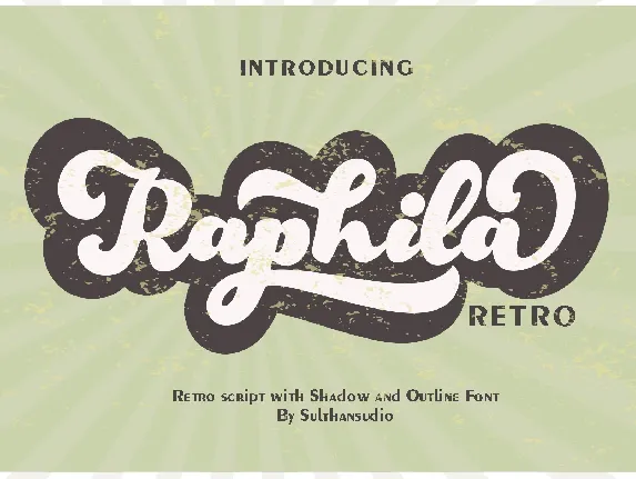 Raphila Retro font