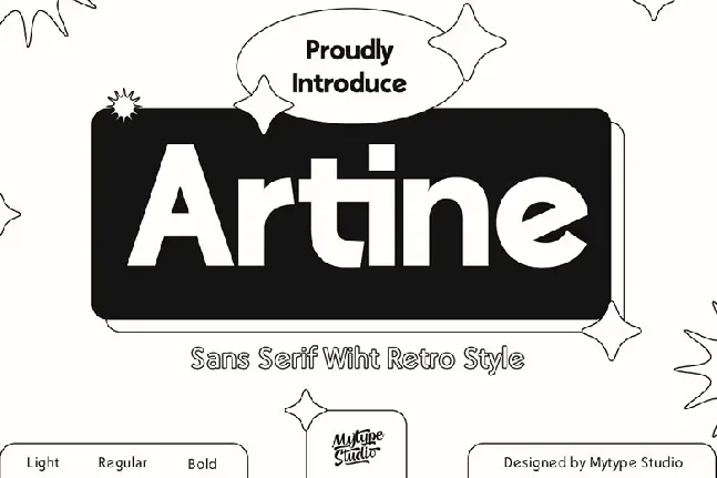 Artine font