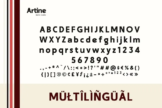 Artine font