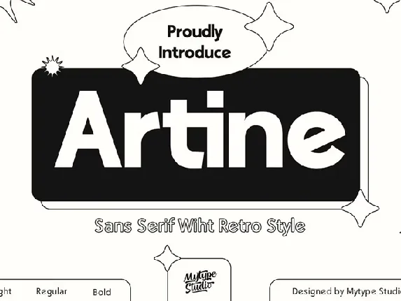 Artine font