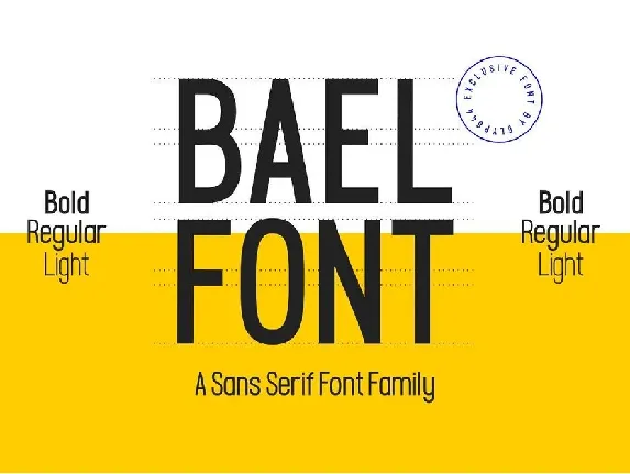 Bael Sans Seri Family Free font