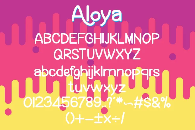 Aloya font