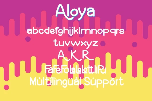 Aloya font