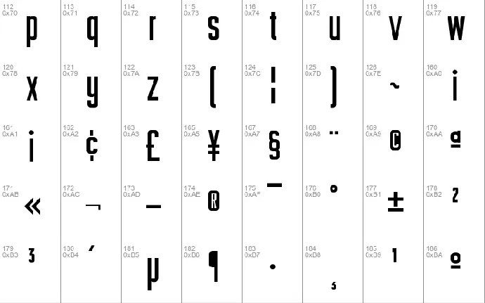 Plakative Grotesk font