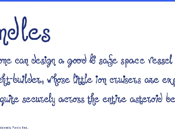 Jandles font