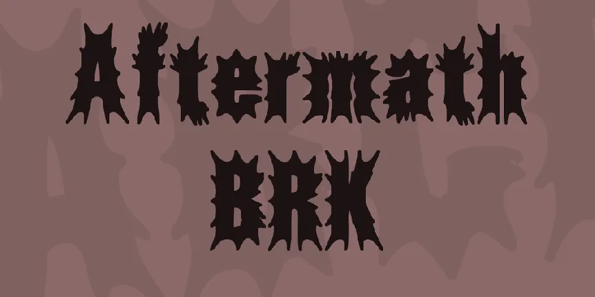 Aftermath BRK font