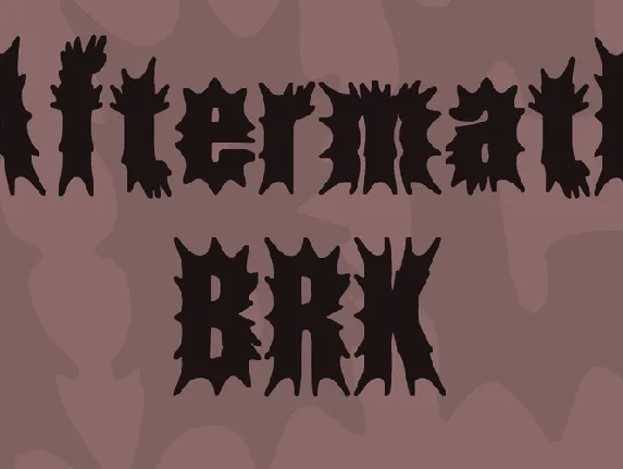 Aftermath BRK font