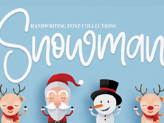 Snowman font