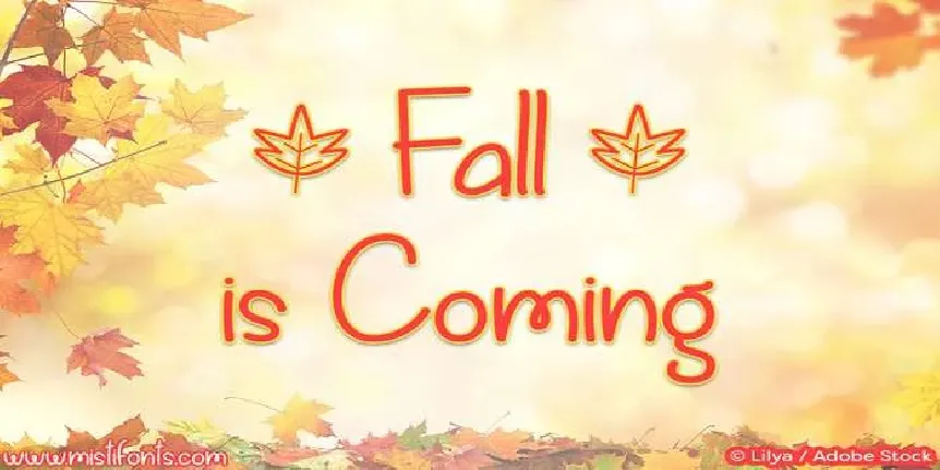 Fall is Coming font