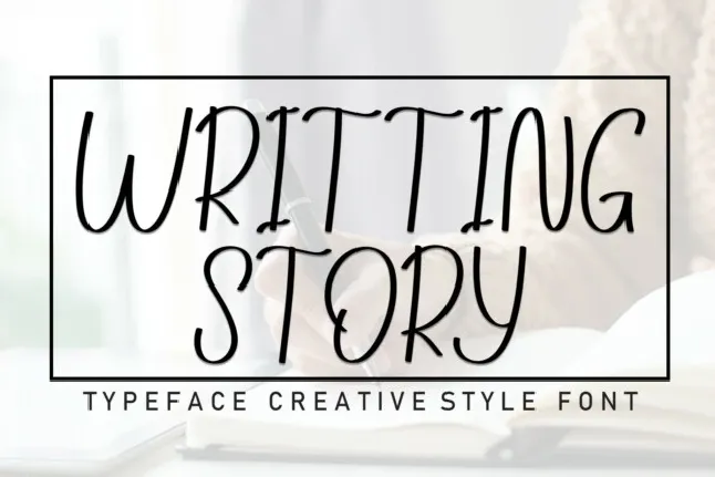 Writting Story Display font