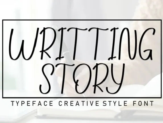 Writting Story Display font