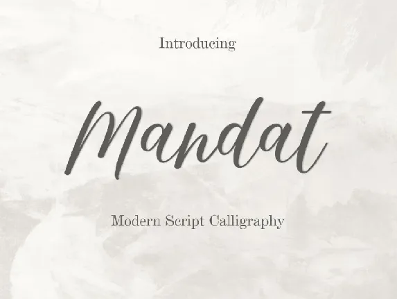 Mandat font